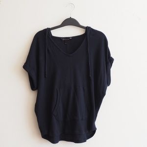 Banana Republic Hooded Short-Sleeve Sweater Shirt